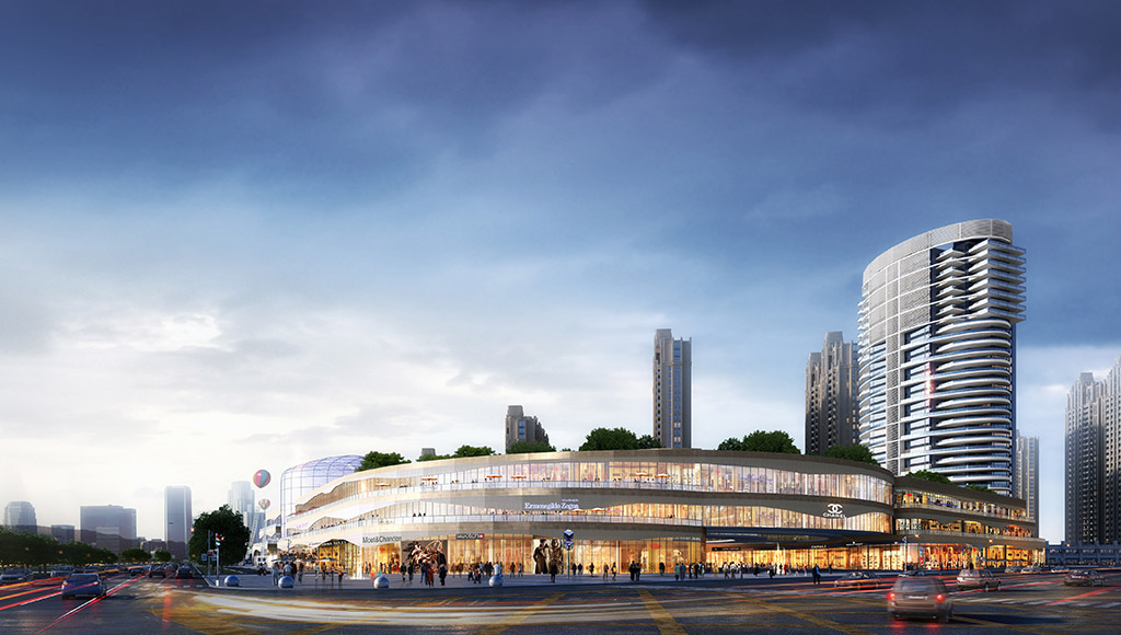 商業綜合體透視圖