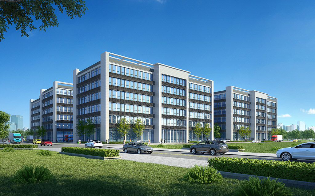 現代廠房建筑設計效果圖