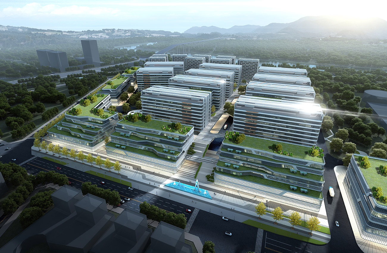 跨境電商產業園效果圖