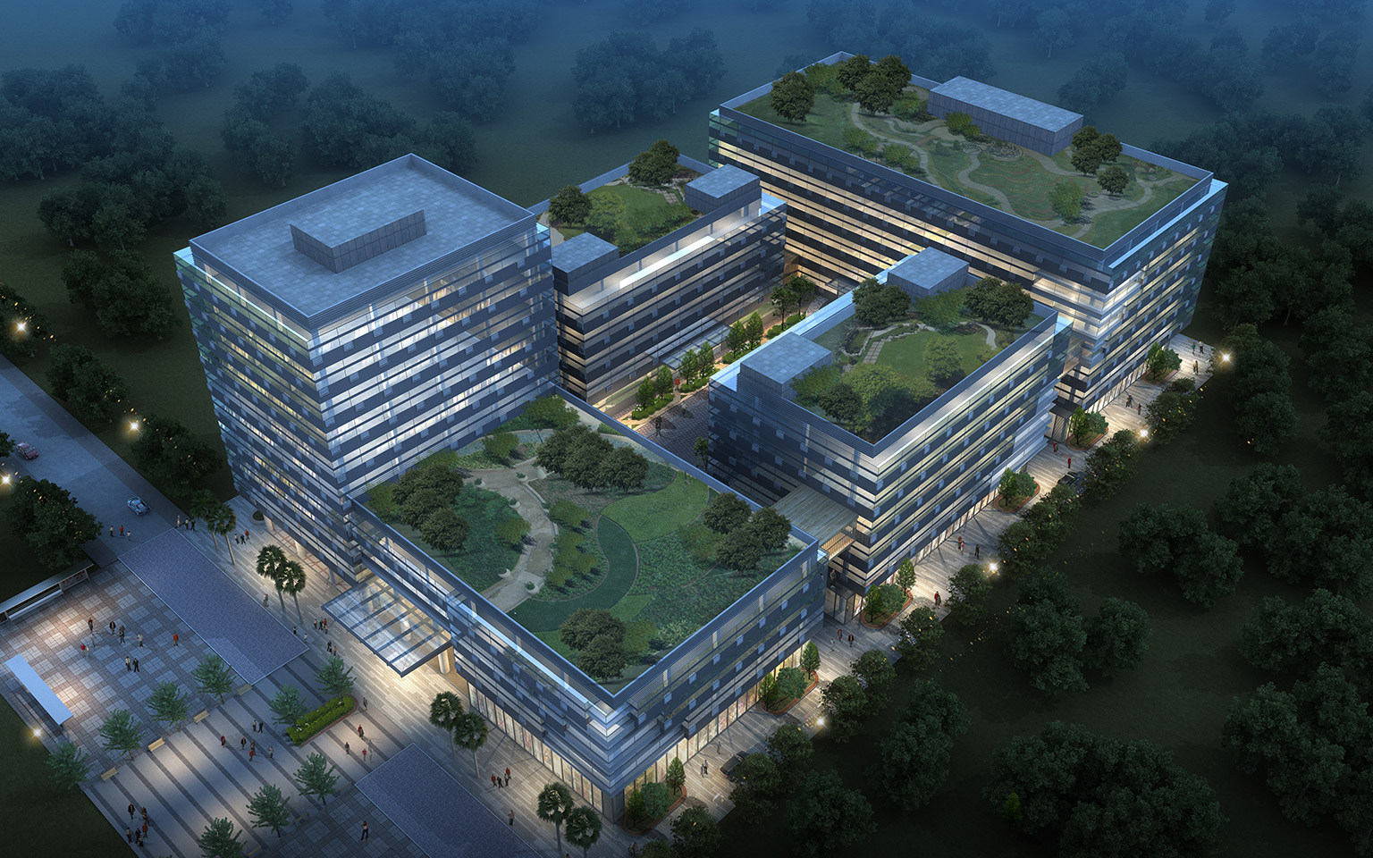 電子公司總部產業園規劃設計案例1